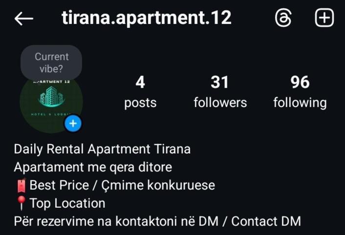 Tirana Center Apartment 12 Zewnętrze zdjęcie